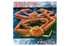 【先行予約】訳あり蒸しご自宅用　松葉ガニ　大　２枚　１枚800～940ｇ前後MK4