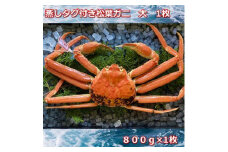 【先行予約】蒸しタグ付き松葉ガニ　大　１枚　800～940ｇ前後MK6