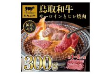 鳥取和牛サーロインとヒレ焼肉　サーロイン200g、ヒレ100g  1318｜鳥取和牛 肉 お肉 にく ステーキ 食品 鳥取県産 人気 おすすめ 送料無料 ギフト 鳥取県 三朝町