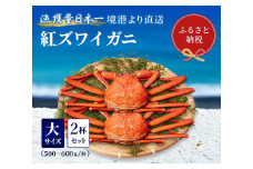 【先行予約 10月～11月発送】【蟹セレブ】ズワイガニ（紅ズワイガニ）大2杯セット（500～600g×2）