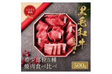 【和牛セレブ】鳥取和牛5種食べ比べ500g【化粧箱入り】