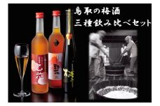 107K.鳥取の梅酒･三種飲み比べセット