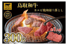 鳥取和牛カルビ焼肉　切り落とし 300g  1297