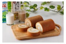 白バラ生ロールケーキギフトとみるく畑８個入