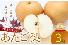 プレミアムあたご梨 秀 3kg ※2025年11月下旬～2026年2月中旬頃に順次発送予定【先行予約 梨 なし 果物 フルーツ くだもの 鳥取県 北栄町 おすすめ 人気 送料無料】
