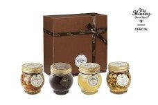 361.ナッツの蜂蜜漬け＆アカシアハニー＆ハニーショコラ＆エトワールのセット｜アカシア アカシアハニー はちみつ 蜂蜜 はちみつ ナッツ 甘い ヘルシー  朝食 クラッカー アーモンド カシューナッツ マカデミアナッツ ショコラ 鳥取県 北栄町 おすすめ 人気