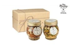 367.ナッツの蜂蜜漬け＆エトワールのセット（200g×各1個）｜はちみつ 蜂蜜 はちみつ 蜂蜜漬け ナッツ 甘い ヘルシー  朝食 ヨーグルト クラッカー くるみ アーモンド カシューナッツ マカデミアナッツ 鳥取県 北栄町 おすすめ 人気