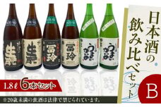 419.日本酒の飲み比べセット【Ｂ】