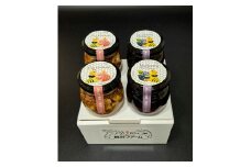 1007.はちみつ4瓶セット | 蜂蜜 はちみつ セット 甘い 蜜 トースト いちじく 無花果 ヨーグルト 健康食品 鳥取県 北栄町 おすすめ 人気
