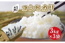 152.日置さん家のお米「コシヒカリ」3kg×3袋【無洗米・2025年産】