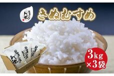 178.日置さん家のお米「きぬむすめ」3kg×3袋【玄米・2025年産】