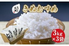 179.日置さん家のお米「きぬむすめ」3kg×3袋【無洗米・2025年産】
