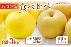 鳥取の梨 食べ比べセット　3kg