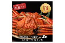 OM-17　[冷凍]ボイル松葉ガニ（300～400gを2枚）【11月下旬以降発送】