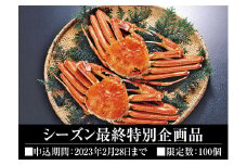 30-T13　冷凍松葉がに2枚（大山ブランド会）/蟹　かに　カニ
