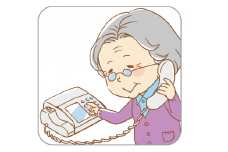 【Y0212】郵便局の「みまもりでんわサービス」（固定電話）＜12ヶ月＞