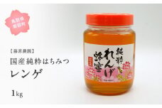 【FJ06】里地・里山のめぐみ 純粋ハチミツ（レンゲ） 1kg ＜数量限定＞