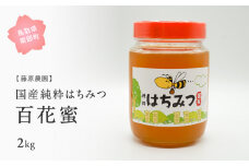 【FJ07】	里地・里山のめぐみ 純粋ハチミツ（百花蜜） 1kg×2本