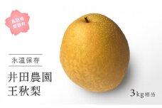 【ID03_03】鳥取県南部町産　井田農園の王秋[梨]（3kg箱）＜令和8年3月出荷＞