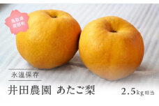 【ID04_03】鳥取県南部町産　井田農園のあたご[梨]（2.5kg箱）＜令和8年3月出荷＞