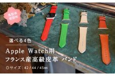【DR09B】受注生産 本革 Apple Watch バンド　カラー：ブラウン＜サイズ：42/44/45mm＞