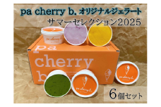 【PB04】pa cherry b．サマーセレクション2025  6種6個セット　オリジナルジェラート