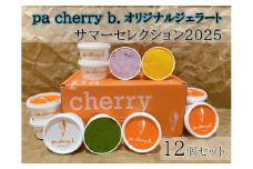 【PB05】pa cherry b．サマーセレクション2025  12種12個セット　オリジナルジェラート