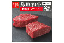 鳥取和牛 赤身ステーキ（2枚：計220g）【やまのおかげ屋】HN010-001