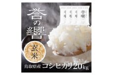 【要確認：配送時期指定NG】【先行予約】【新米】【令和7年産】（玄米 20kg）優栽：特別栽培米 鳥取県日野町産 コシヒカリ お米 米