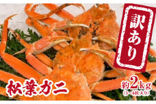 【チルドでお届け】【ボイル】境港水揚げ 訳あり松葉ガニ 2kg(3～6 枚入り) 魚々魚厳選 松葉がに 松葉蟹