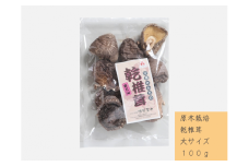 中尾さんちの乾椎茸 大 原木栽培  大きいサイズ 100g 干しシイタケ 1袋 / SAC中尾 椎茸屋 0788