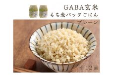 GABA玄米もち麦パックごはん プレーン（12パック入り）きぬむすめ JA 0937