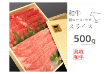 鳥取和牛肩ロース・モモスライスセット 計500g 鳥取県産 ご当地ファーム大山望 MK3 0994