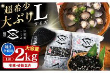 【全6回定期便】宍道湖産ヤマトシジミ(冷凍砂抜き済み)Lサイズ1kg×2袋(2kg) 島根県松江市/宍道湖漁業協同組合 [ALAZ004]｜しじみ シジミ 蜆 しじみ汁 味噌汁 みそ汁 宍道湖 砂抜き 砂出し 冷凍