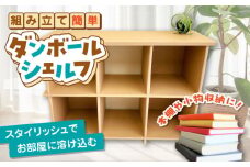 組み立て簡単！ダンボールで創る ダンボールシェルフ 島根県松江市/大昌株式会社 [ALEZ002]｜ダンボール 段ボール 組み立て 棚 本棚 シェルフ 島根 松江 おすすめ 人気