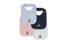 【ファミリア】スタイ（クマ） WH（ホワイト） 島根県松江市/株式会社ファミリア[ALEG005]｜ベビー用品 スタイ よだれかけ 刺繍 赤ちゃん 日用品 島根 松江 おすすめ