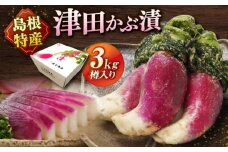 津田かぶぬか漬(樽入り)3kg 島根県松江市/有限会社土江本店 [ALBL006]