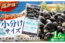 生産量日本一！宍道湖産 ヤマトシジミLサイズ(真空冷凍) 80g×20袋 島根県松江市/有限会社日本シジミ研究所 [ALBS002]｜しじみ シジミ 蜆 しじみ汁 味噌汁 みそ汁 宍道湖 しんじ湖 砂抜き 砂出し 冷凍