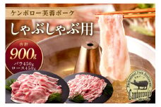 浜田市産 ケンボロー芙蓉ポーク しゃぶしゃぶ用 合計900g 肉 豚肉 芙蓉ポーク ロース バラ しゃぶしゃぶ セット ギフト 贈り物 【002_1959】