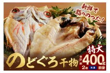 【先行予約】のどぐろ干物 特大2枚（計400g前後）のどぐろ本来の旨味に出会う渾身の干物 河野乾魚店 魚介類 魚貝類 干物 干もの 一夜干し 新鮮 厳選 海鮮 個包装 アカムツ 【019_1948】