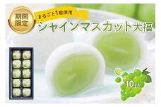 創業明治34年 山陰浜田老舗菓子舗 シャインマスカット大福10ケ入り【086_1825】