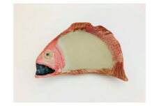 石見焼 のどぐろ型 陶器皿【森本商会】 焼物 陶器 皿 のどぐろ 記念品 贈り物 ギフト インテリア 手作り 和モダン 和食器 【032_2077】