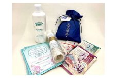 美肌県しまね 浜田の名湯 美又温泉スキンケアセット スキンケア セット トラベルセット 入浴剤 ボディソープ フェイスマスク パック 浴用タオル キビソ 【001_2002】