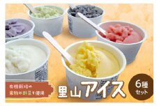 里山アイスセット（6種セット） アイス ジェラート スイーツ セット 6種 詰め合わせ ギフト 贈り物【015_1471】