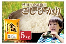 【スピード発送】【令和6年産】浜田市金城町産こしひかり 5kg コシヒカリ こしひかり 米 お米 精米 白米 玄米 5キロ 一等米 【058_1829】