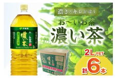 お～いお茶 濃い茶PET 2L 6本入り×1ケース おーいお茶 伊藤園 ドリンク 飲料 セット ペットボトル 濃い茶 新生活 応援 準備【114_2078】