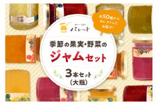 【スピード発送】季節の果実、野菜のジャムおまかせ3本セット（大瓶） 果実 果物 野菜 ジャム セット 詰め合わせ パンのお供 【018_1698】