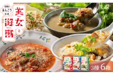 美女と海獣 あんこう 中華風粥 リゾット グリーンカレー 3種 6箱 レトルト カレー セット 詰め合わせ 【145_2072】