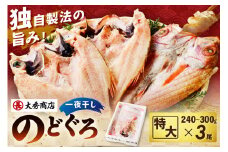 【スピード発送】浜田加工 大秀商店の「干し特大のどぐろ」（3尾入り） 魚介 魚介類 魚 開き 干物 のどぐろ アカムツ 【038_1945】