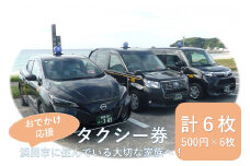 おでかけ応援タクシー券 500円6枚セット タクシー券 おでかけ 応援 家族 プレゼント 贈り物 通院 買い物 移動 交通 浜田市 チケット【158_1933】